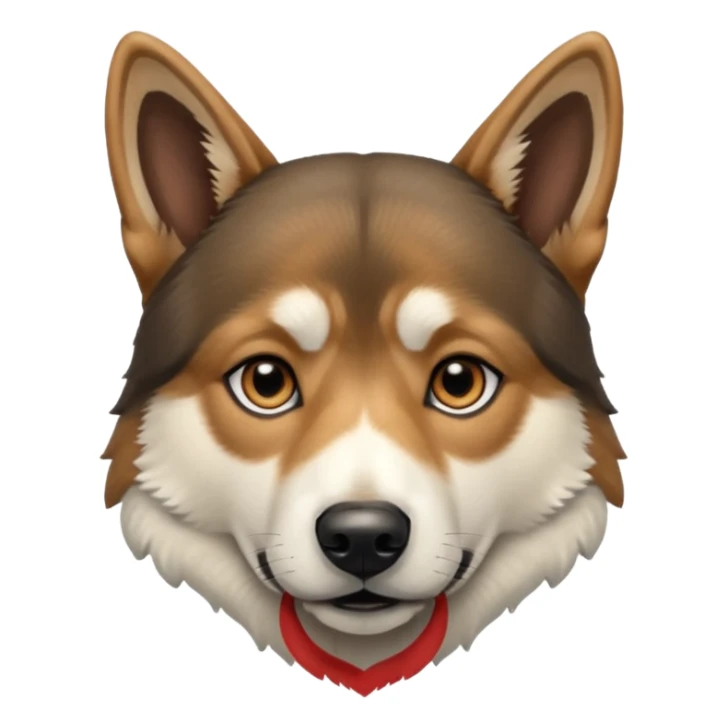 Husky German shepherd mix a little darker  sticker