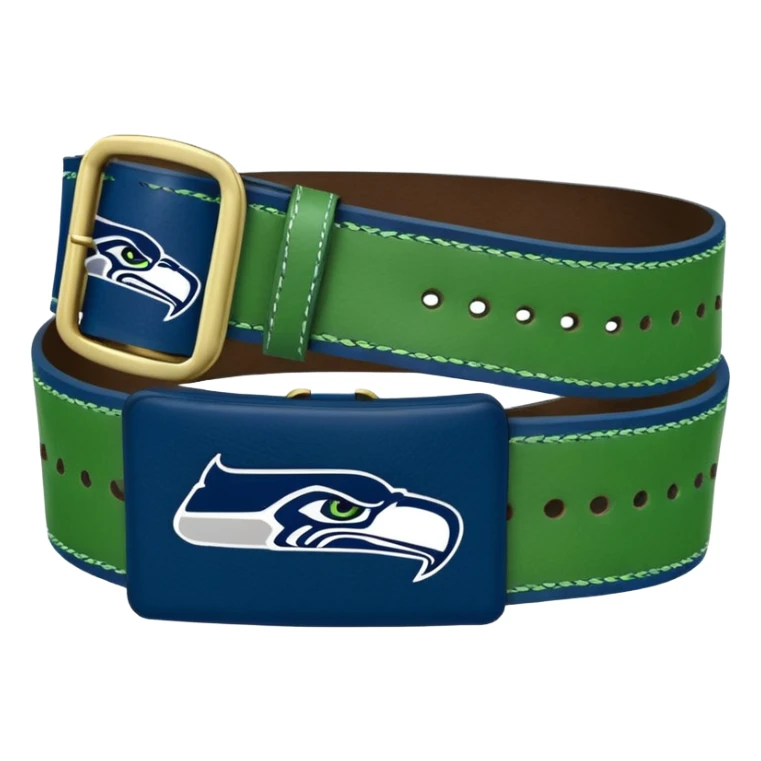Seattle Seahawks Blue and Green Karate Belt sticker