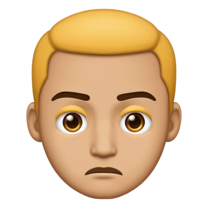lightskin man emoji with a frown sticker