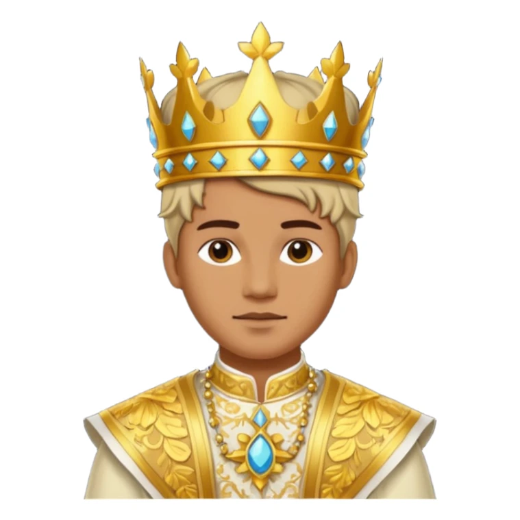 portrait of sun king sticker