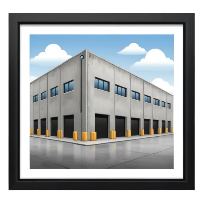 ambient warehouse at an angle sticker