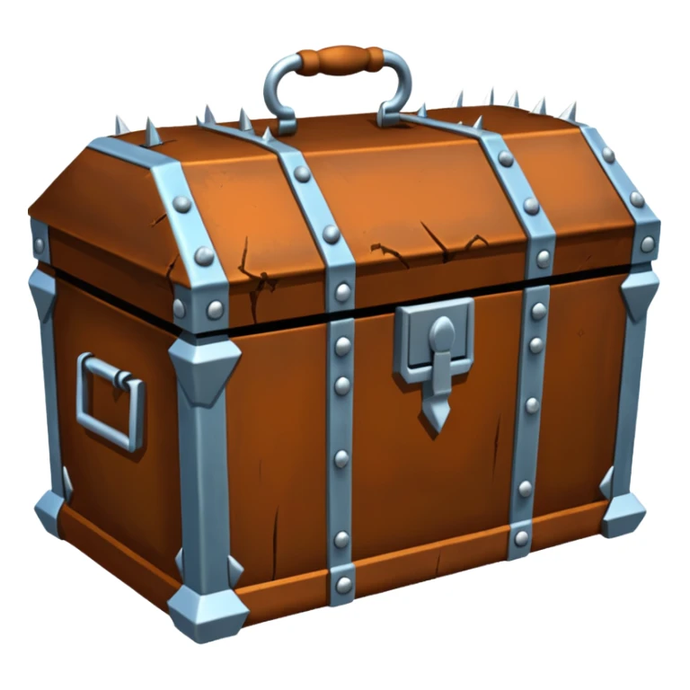 torture device iron maiden casket with spikes inside sticker