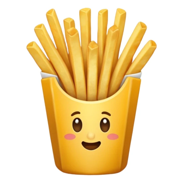 French fries sticker