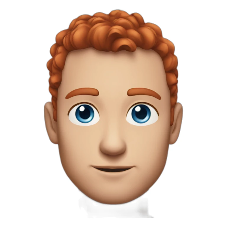 Jude law blue eyes red hair sticker