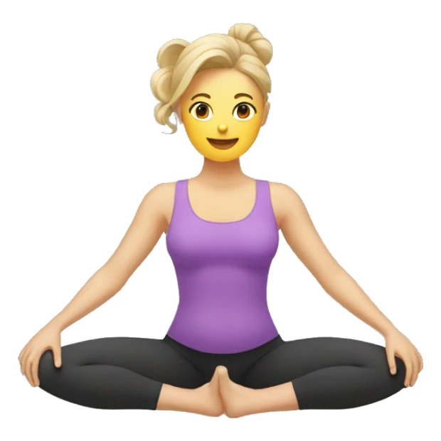 Gestante fazendo pilates sticker