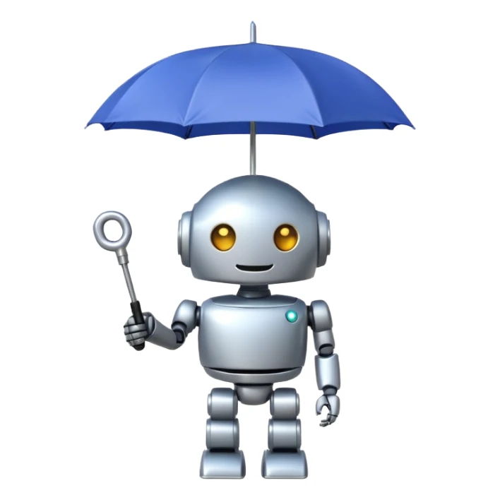 I want an emoji representing AI and insurance sticker