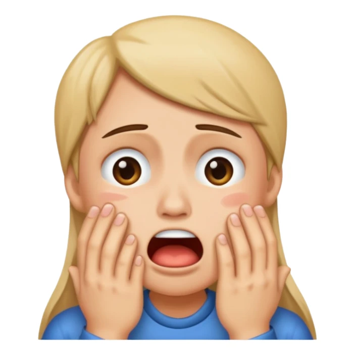 Crying loudly while begging sticker