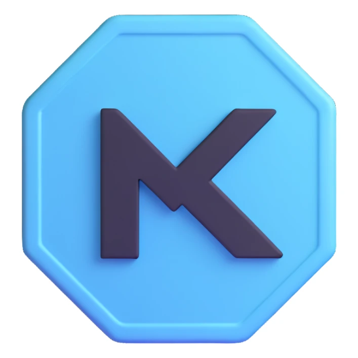 Twitter verification checkmark badge, light blue irregular octagon with white checkmark sticker