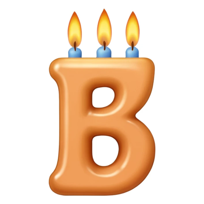 number 16 birthday candles in flesh color  sticker