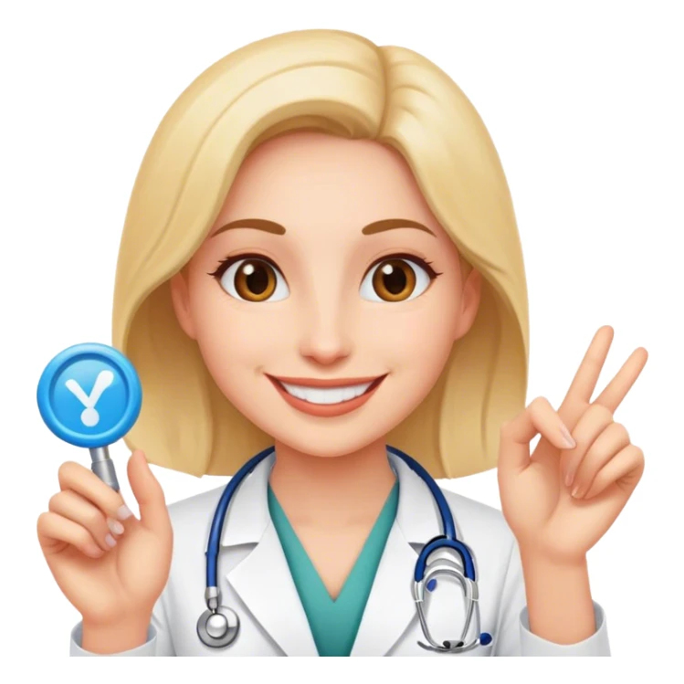 women doctor say yes sticker