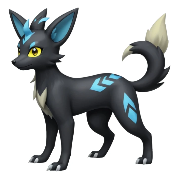 Luxray-Umbreon-Silvally-fusion (full body) sticker