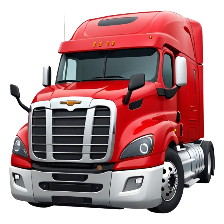 Cattle Truck - Freightliner Cascadia (Model Year: 2021) (Iconic colour: Red) sticker