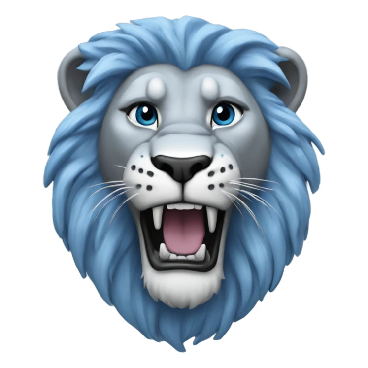 Blue lion (Detroit lions) sticker