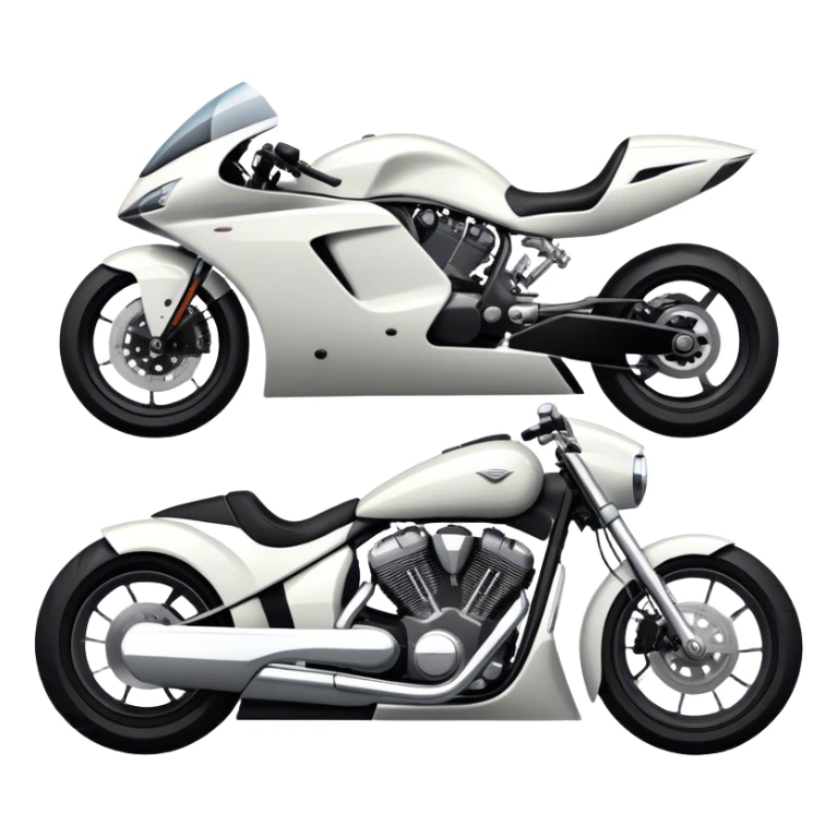 An icon showcasing a sleek motorcycle and a powerful car side by side, with bold, dynamic lines emphasizing speed and performance. highlighting their sleek design, custom tuning, and the excitement of the open road. Perfect for showcasing adventure and freedom on wheels. transparent background sticker