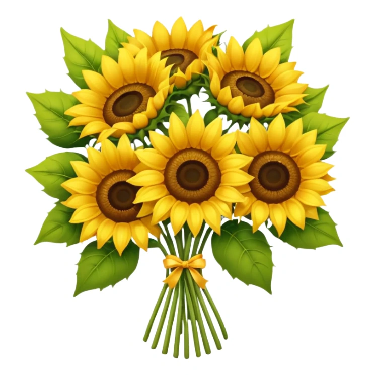 bouquet of sunflower sticker