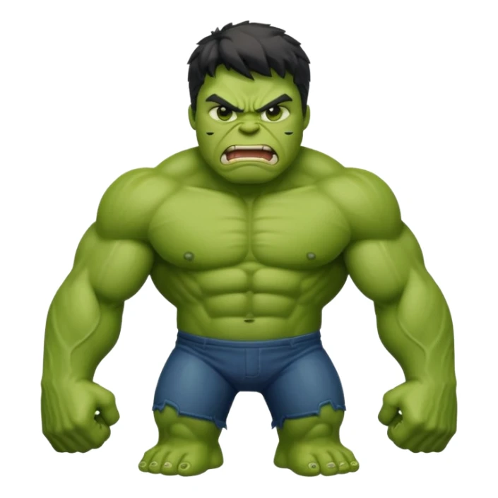 Generate an emoji of hulk sticker