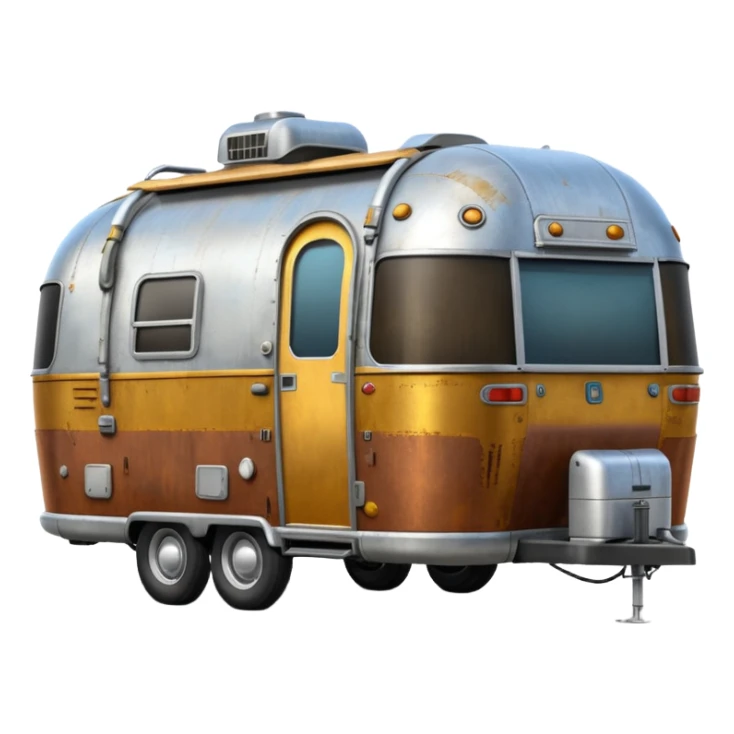 C-3PO airstream caravan rusted  sticker