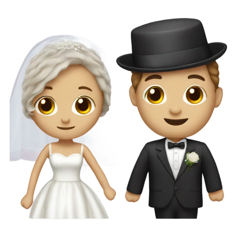 make me an a jewish bride and groom sticker
