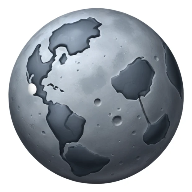 Mercury planet realistic rocky gray sticker