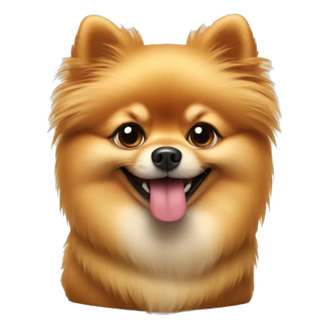 pomeranian dog with wine sticker