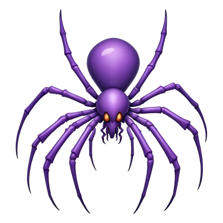 A spindly arachnid-like creature with a body composed of interlocking bone fragments that constantly shift positions, its eight limbs ending in needle-like appendages that drip a luminescent purple poison.

 sticker