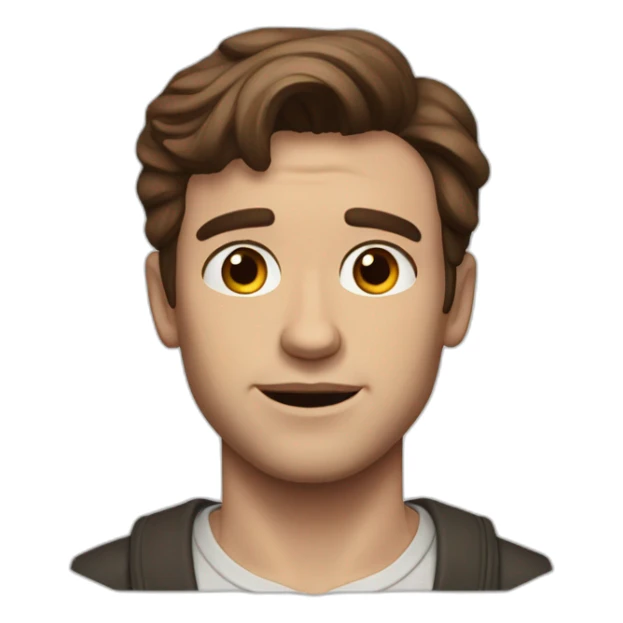 Paul Mescal actor brown hair afterlife realistic sticker