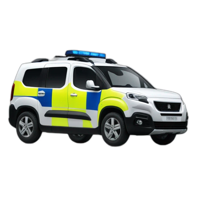 Peugeot rifter police municipale  sticker