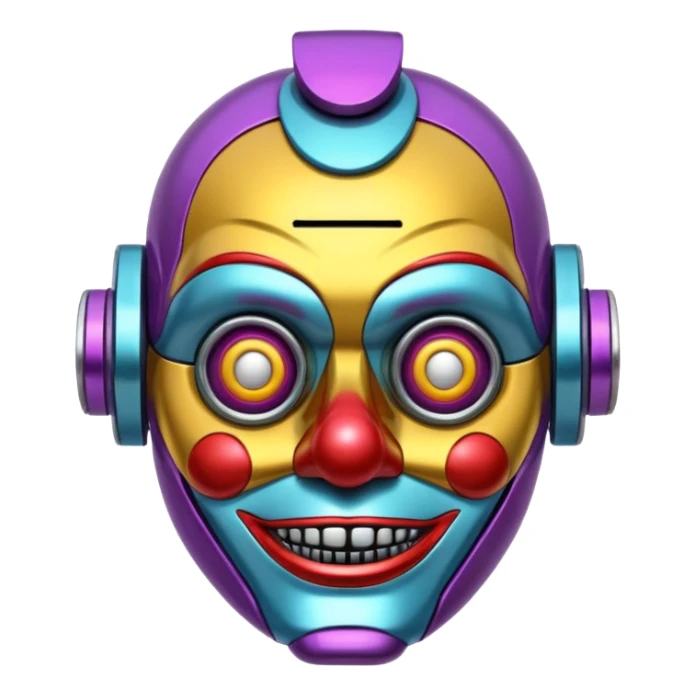 iron mike, the absurd clown ai clanker sticker