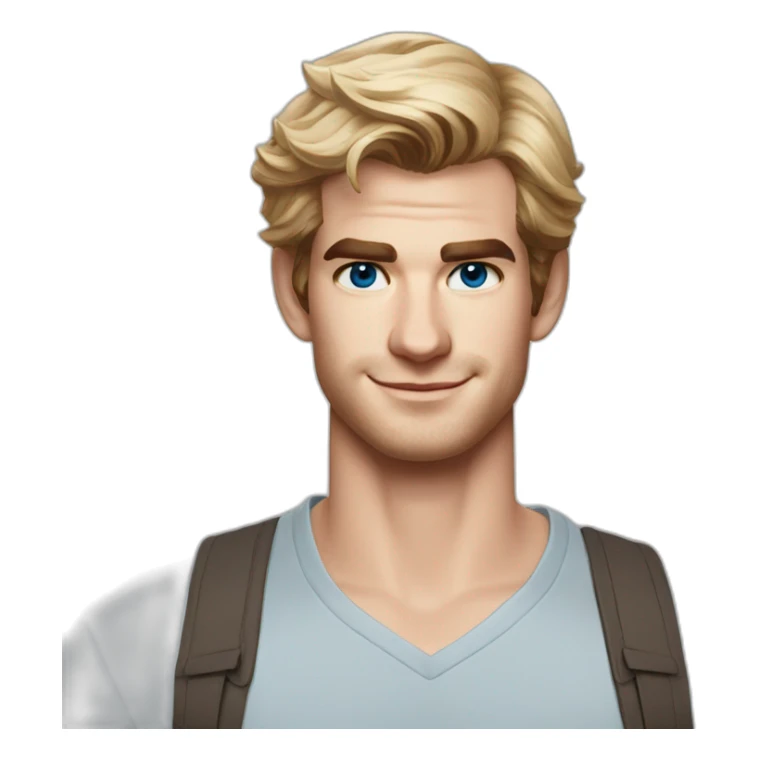 Andrew Garfield blonde blue eyes sticker