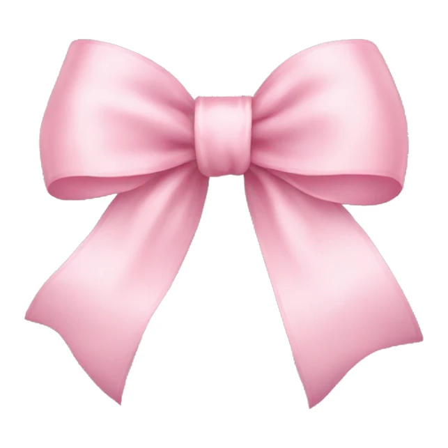 light pink ribbon bow sticker