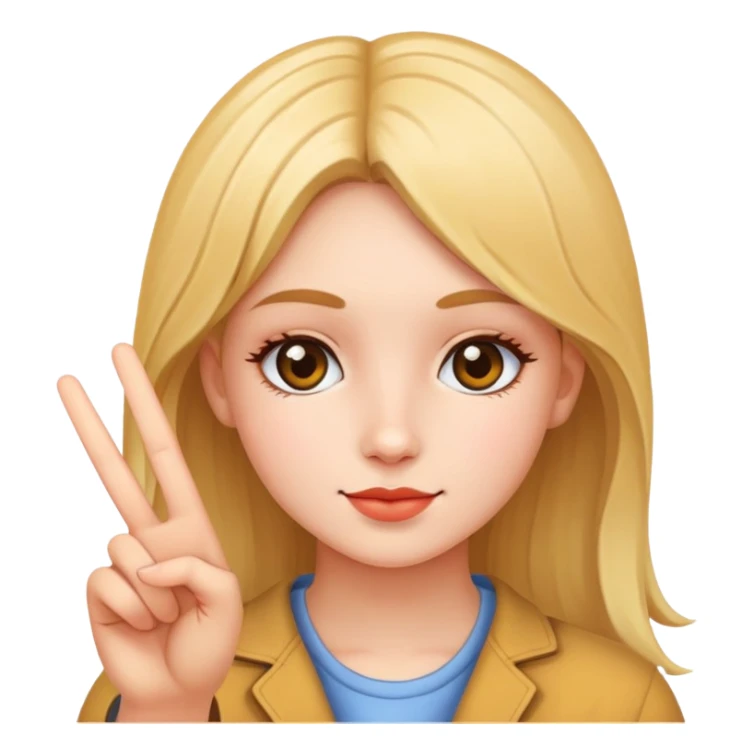 girl with peace sticker