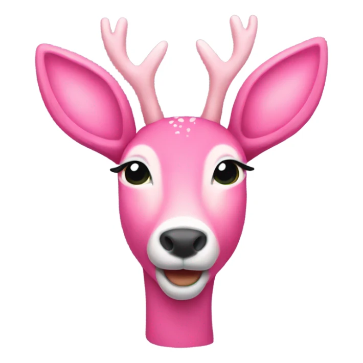 pink deer sticker