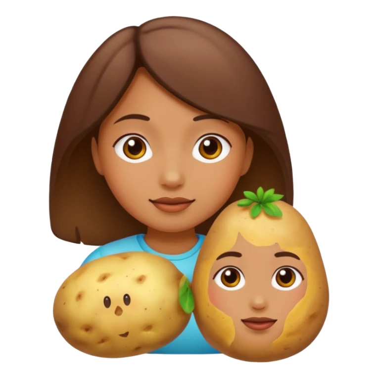 Girl as a potato  sticker
