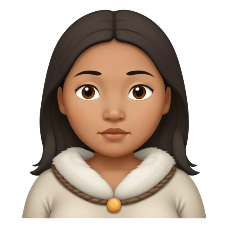 pregnant Inuit woman sticker