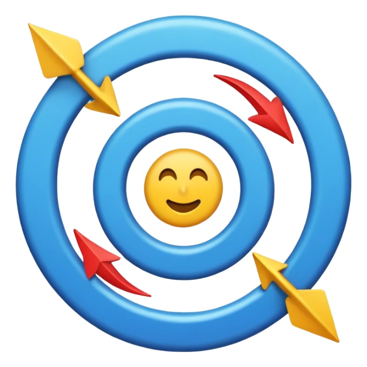 “Emoji symbolizing centripetal federalism, showing power moving from the central core outward, with a strong center and arrows expanding to the edges, flat emoji style, simple and clear, educational icon.” sticker