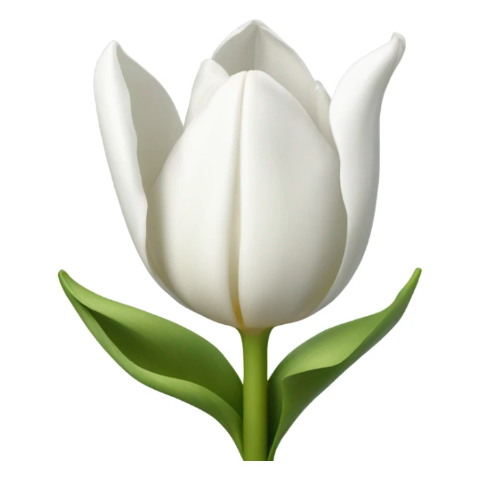 white tulip sticker