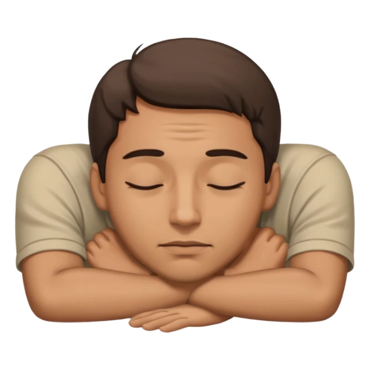 a man laying on ground straight eyes closed sticker