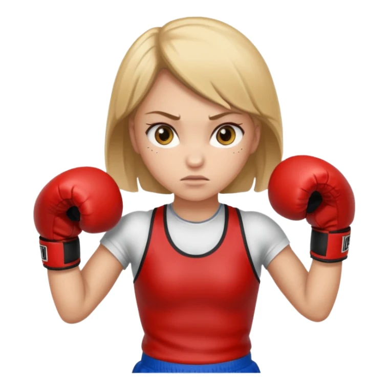 Girl who loves boxing sticker