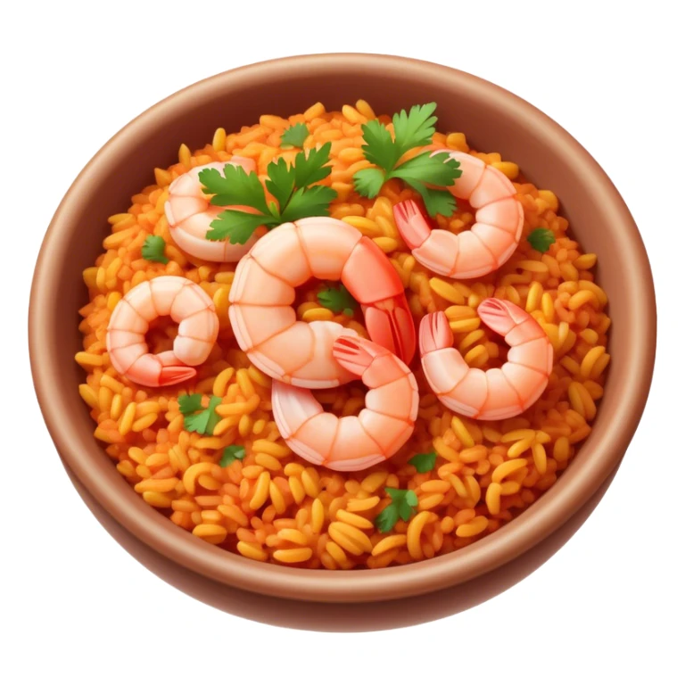 Argentine shrimp with Spanish rice sticker