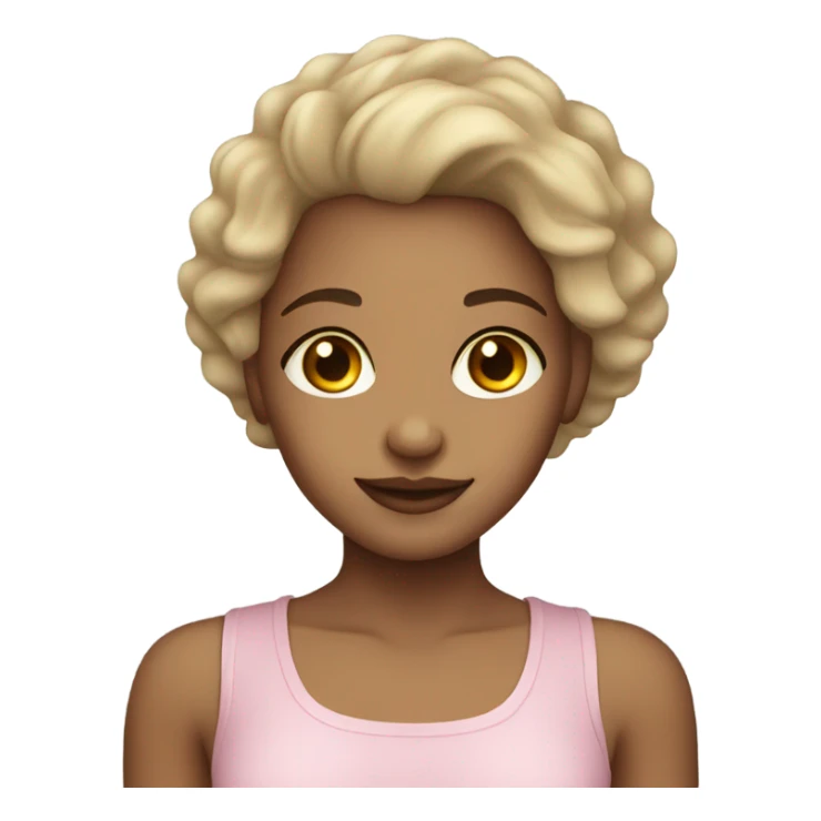 pretty light skin wellness girl sticker