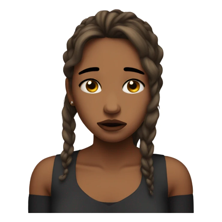 Sad girl crying in the club sticker