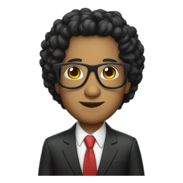 Tax increase glasses president Black hair sticker