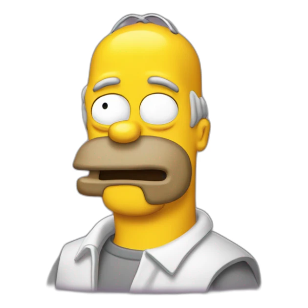 Homer qui fait un fick sticker