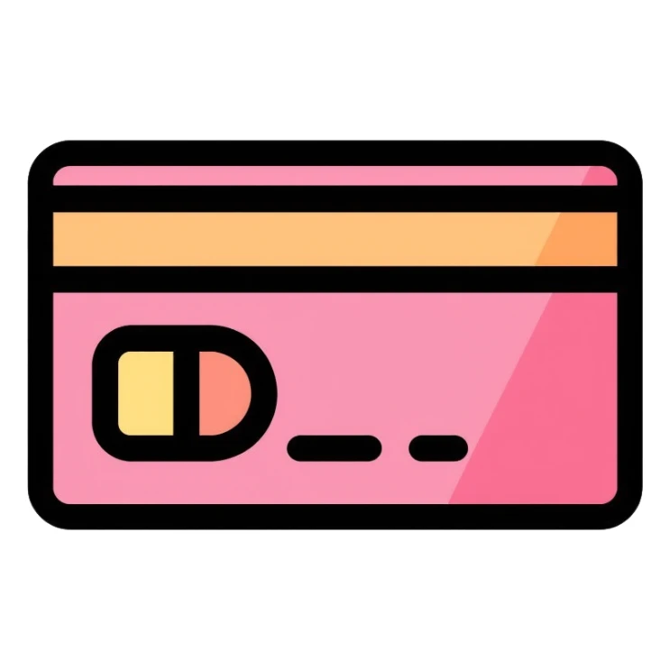 credit card with chip sticker