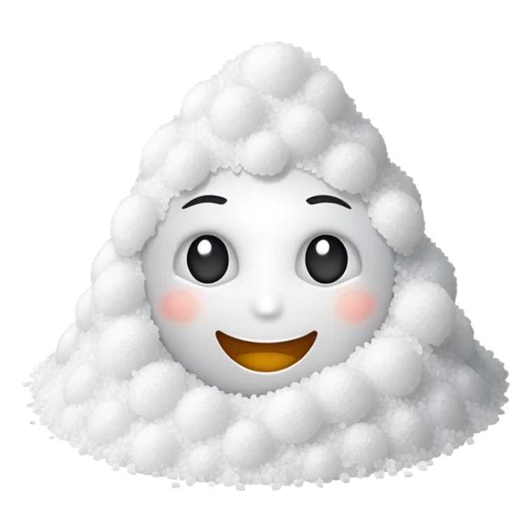 Happy face with a pile of salt sticker