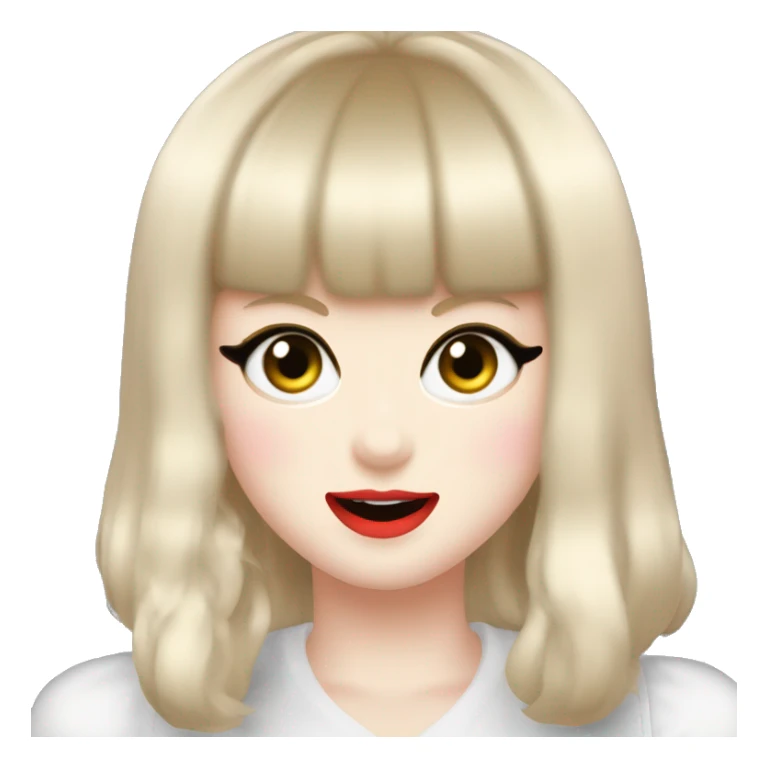 Taylor swift blushing at Kyary Pamyu Pamyu sticker