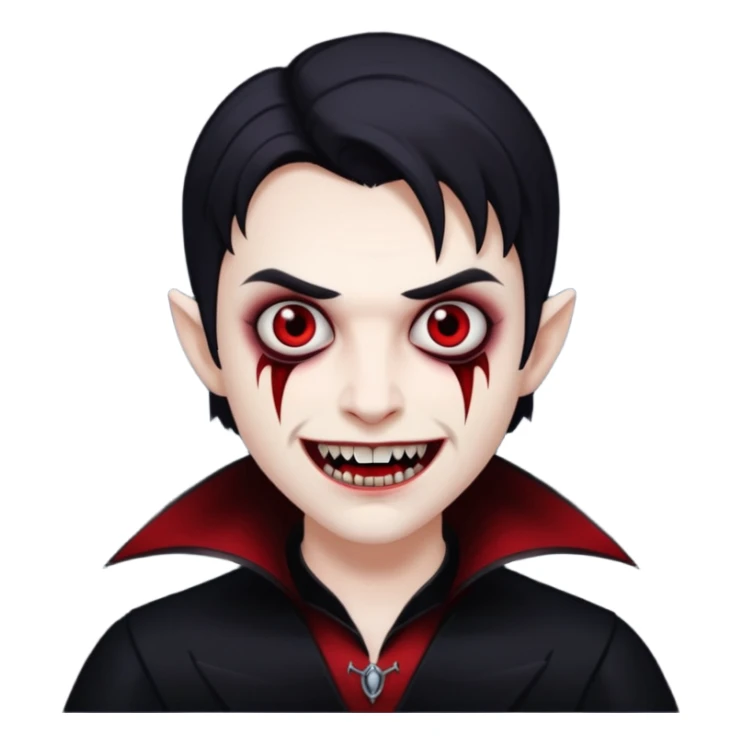 a picture of me as a vampire sticker