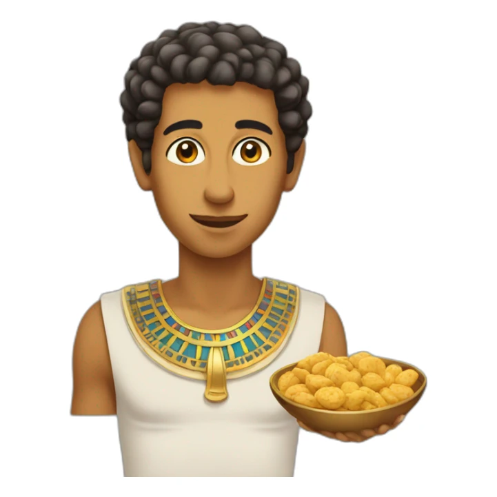 egyptian with snack sticker