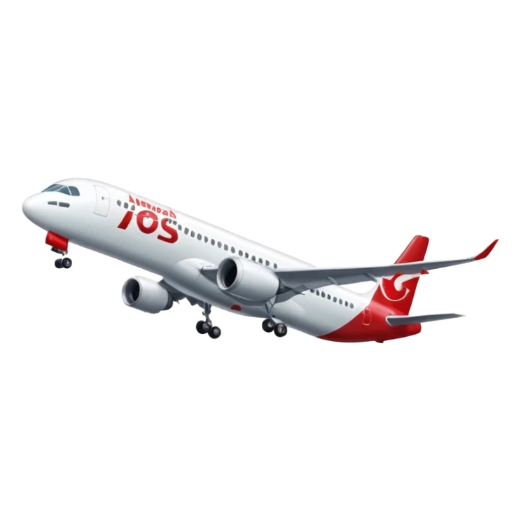 Indonesia airlines take off in airport sticker