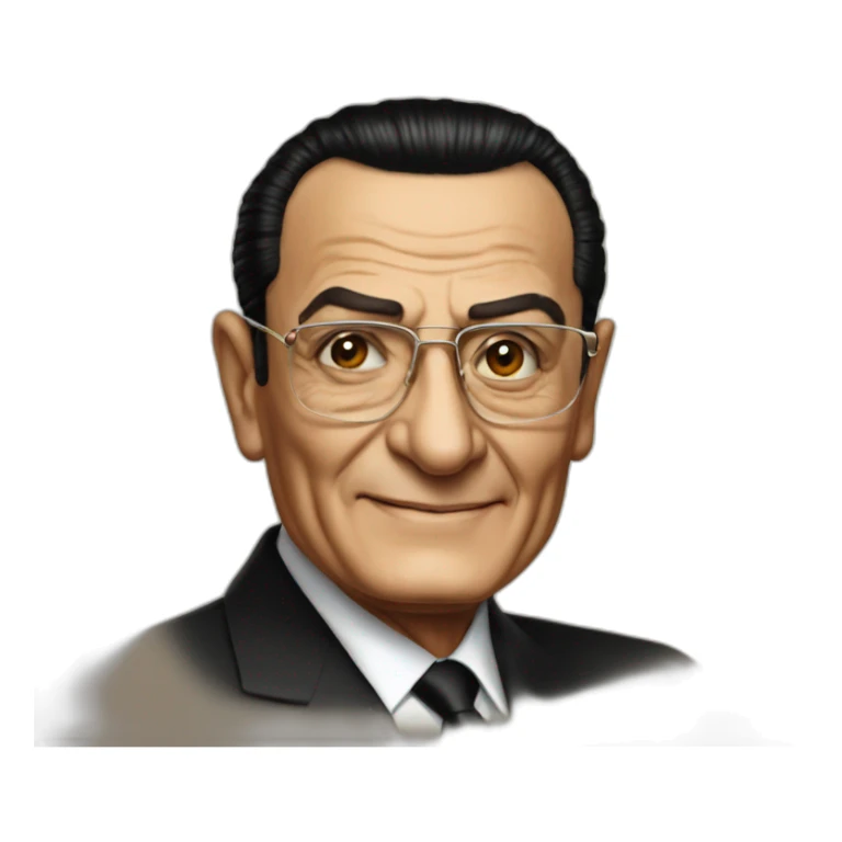President of Egypt Hosni Mubarak sticker
